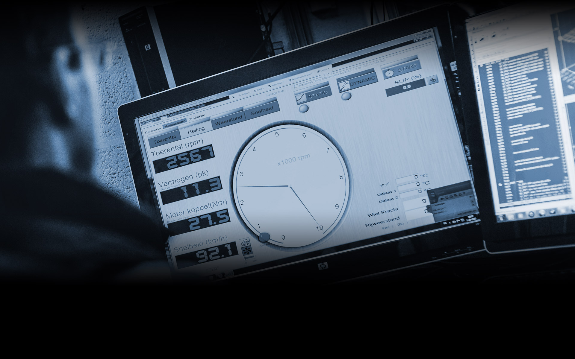 A BCC engineer building and checking a calibration at the workstation